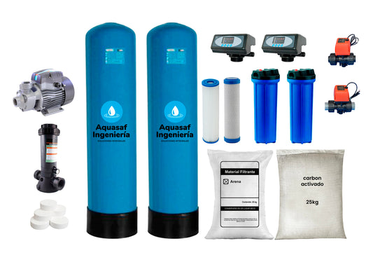 Kit de filtración No ensamblado 1M3/h válvula Automática