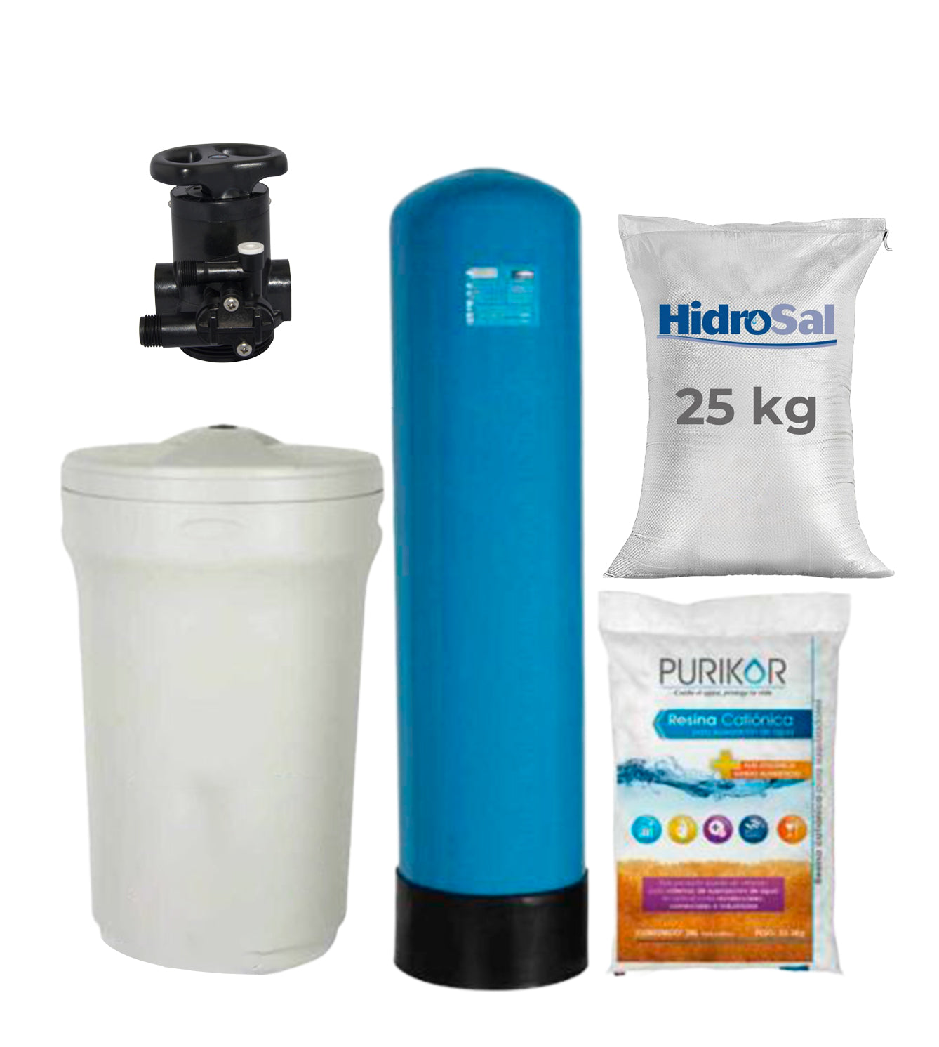 Kit de Suavización 1M3/h valvula Manual