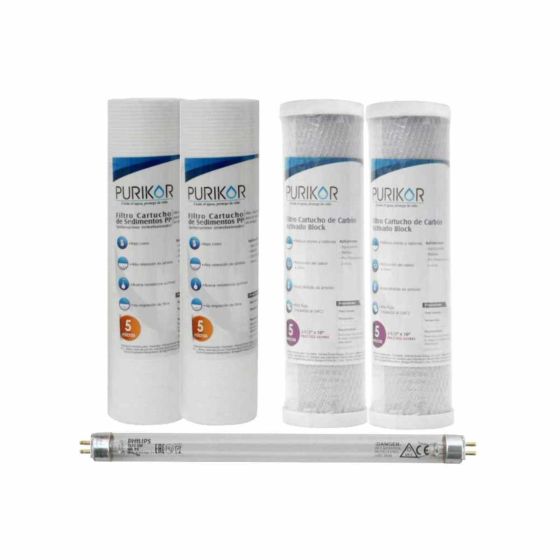 Kit de mantenimiento 12 meses para equipos de filtración básica con UV