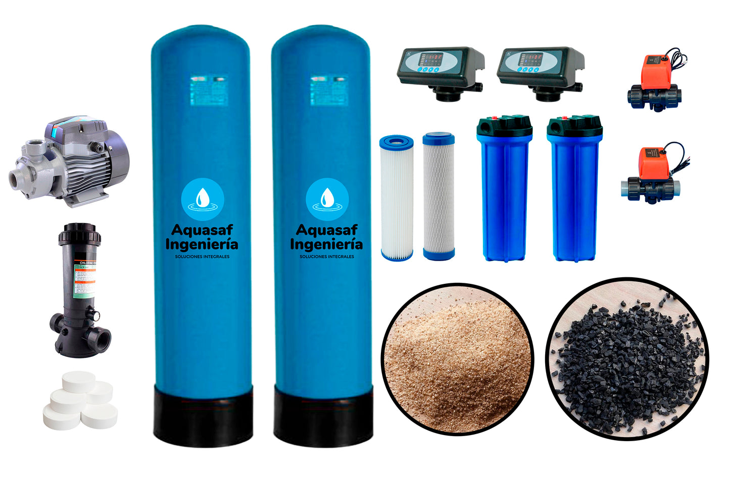 Kit de filtración No ensamblado 1M3/h válvula Automática