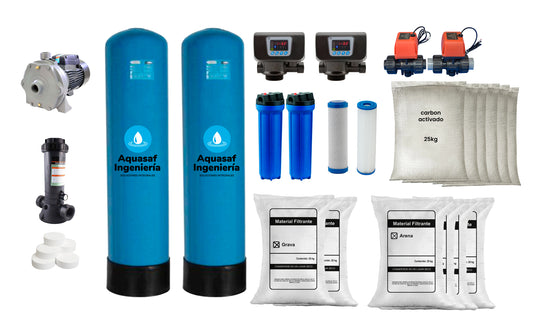 Kit de filtración No ensamblado 4M3/h válvula Automática