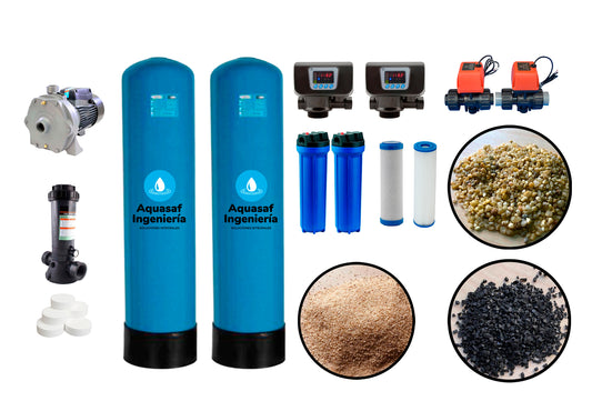 Kit de filtración No ensamblado 4M3/h válvula Automática