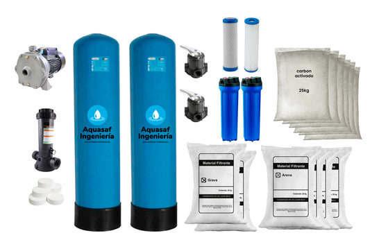 Kit de filtración No ensamblado 4M3/h válvula Manual