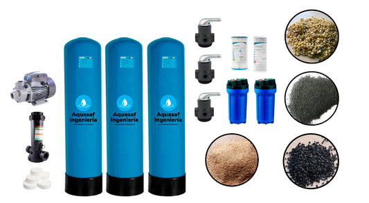 KIT de filtración eliminación hierro no ensamblado 2M3/h válvula Manual