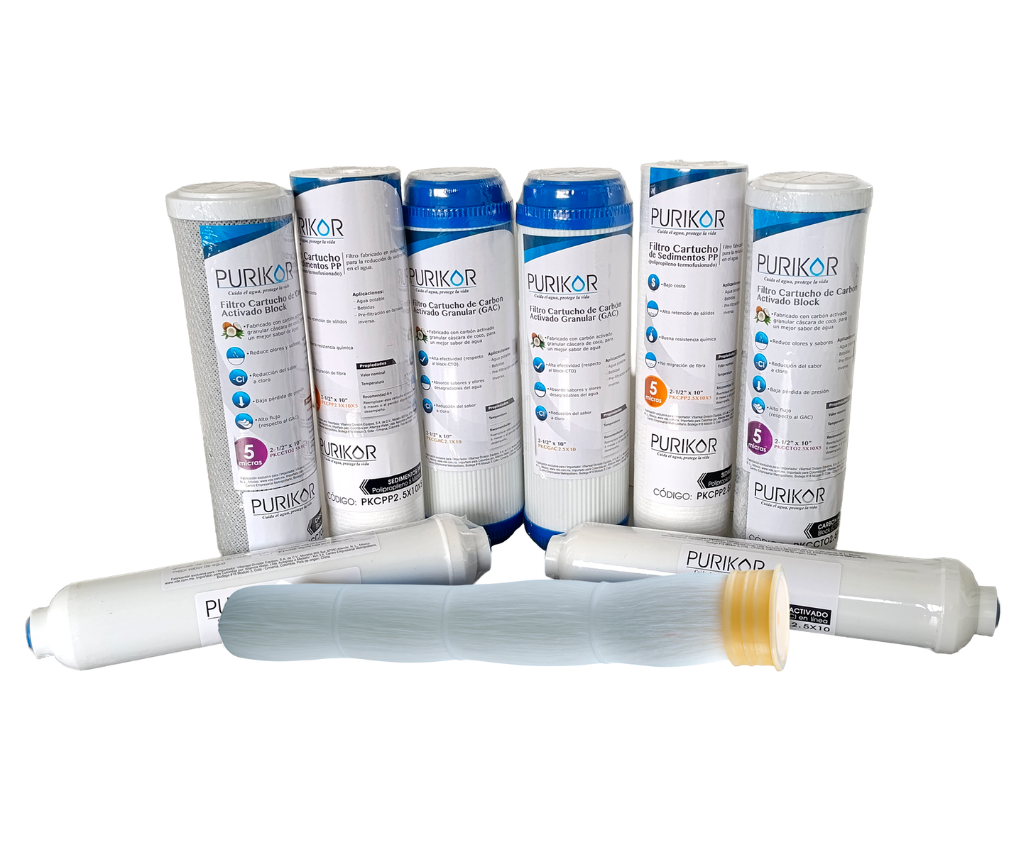 Kit de mantenimiento 12 meses para equipos de ULTRAFILTRACIÓN 5 etapas