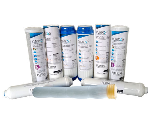 Kit de mantenimiento 12 meses para equipos de ULTRAFILTRACIÓN 5 etapas