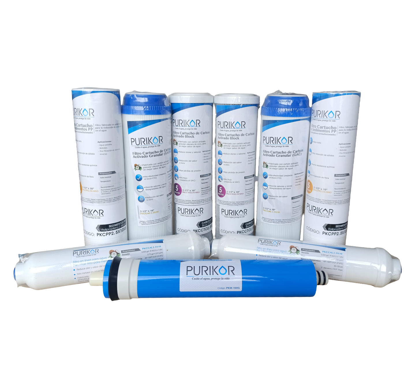 Kit de mantenimiento 12 meses para equipos de ósmosis inversa 100G 5p