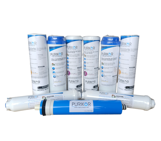 Kit de mantenimiento 12 meses para equipos de ósmosis inversa 100G 5p