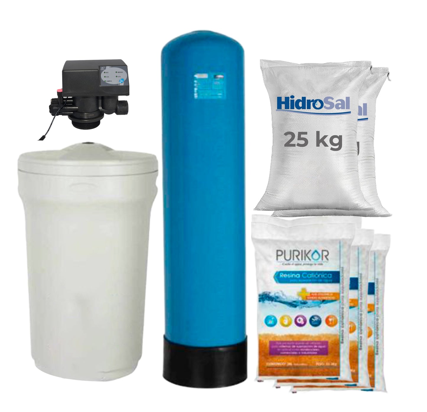 Kit de suavización  2M3/h valvula Automatica